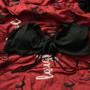 Black Tie Bikini Top